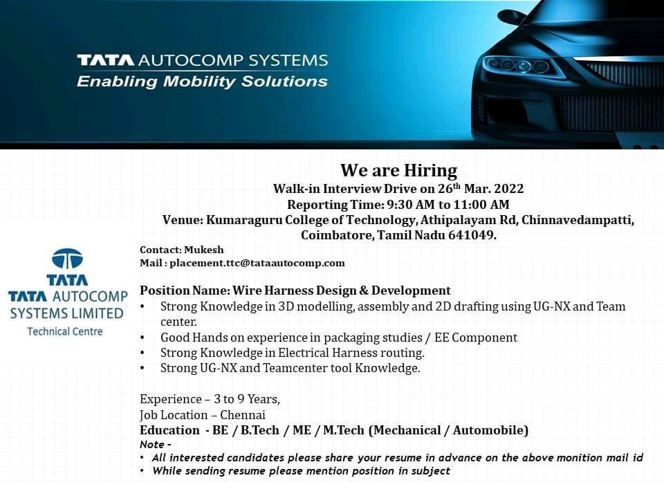 Tata Permanent Job